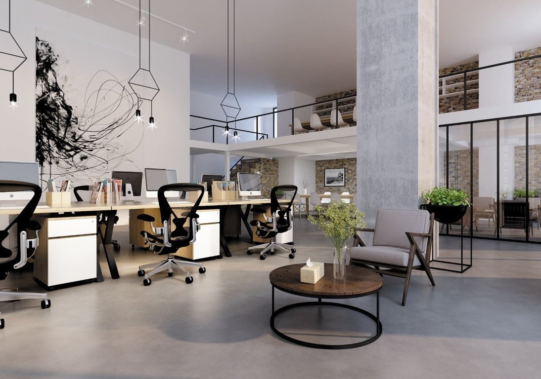  Không gian làm việc đóng vai trò quan trọng khi thiết kế và thi công nội thất văn phòng. 