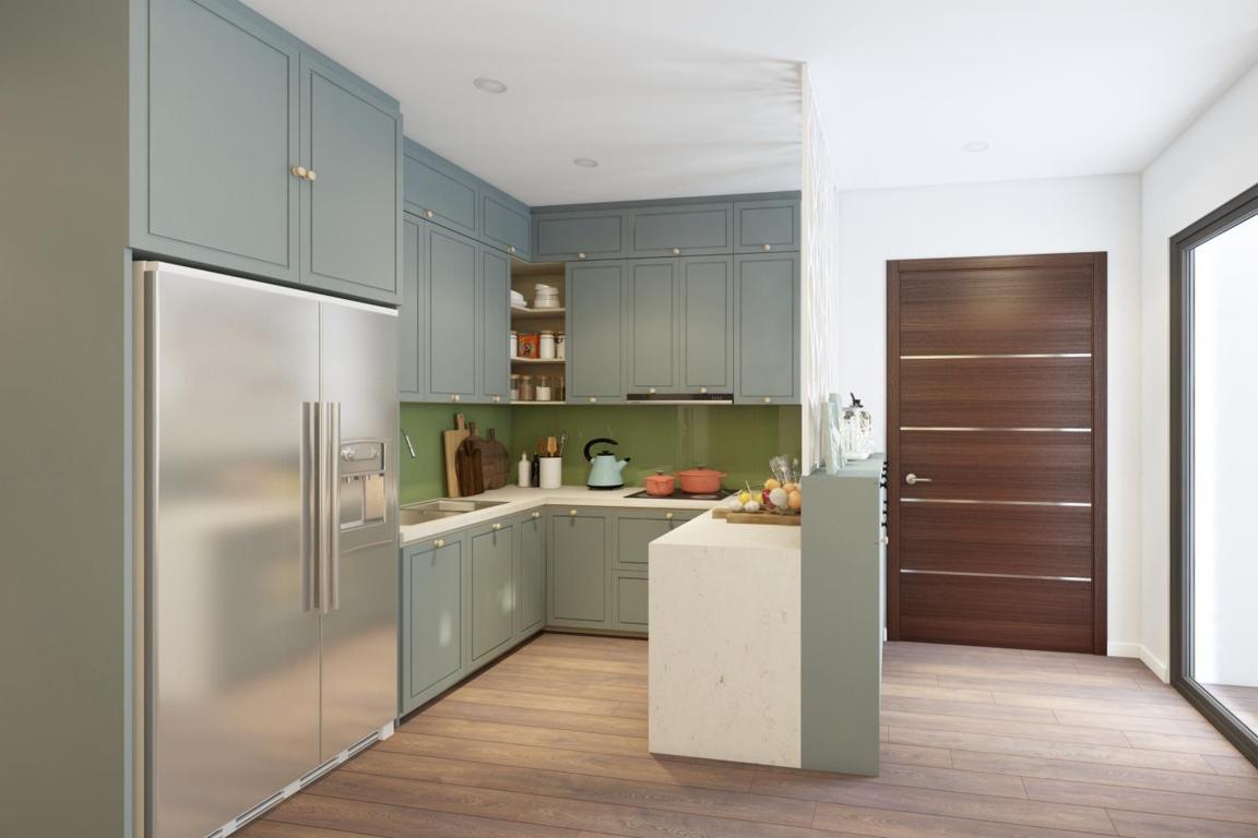 Thiết kế nội thất phòng bếp nhà ống cần kiến trúc sư có kinh nghiệm để có thể khắc phục được nhược điểm của nhà ống. 